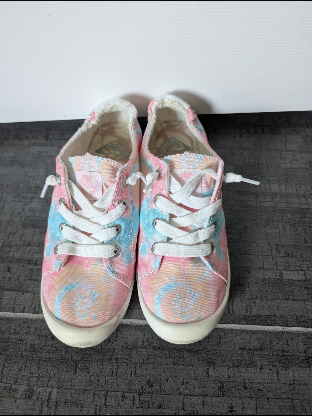 Roxy Tie-Dye Sneakers - Pink & Blue